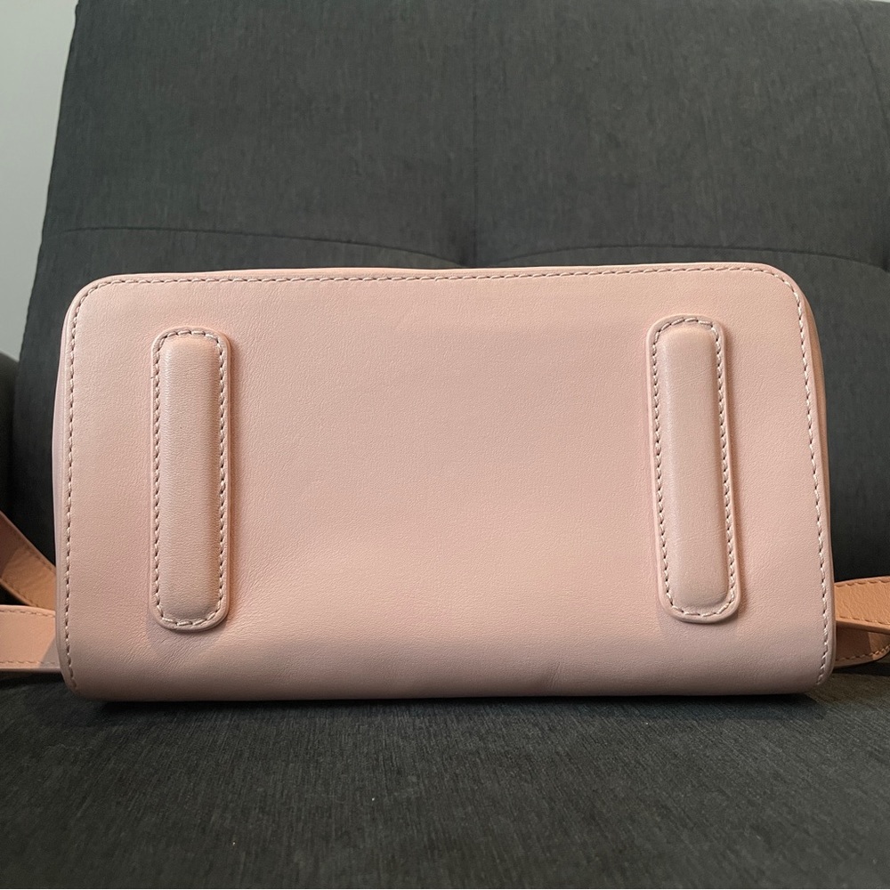 SOLD Mlouye blush pink convertible leather and suede backpack / handbag - Picture 8 of 15